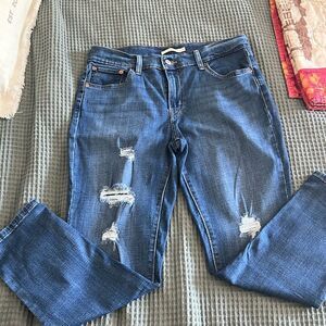 Levi’s Boyfriend Denim Capri‎